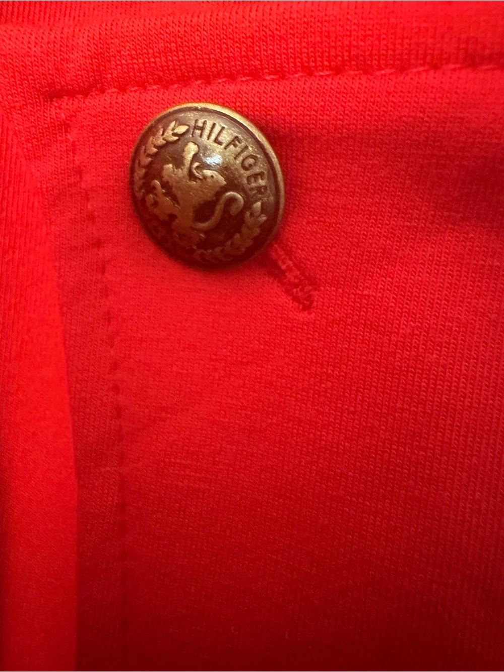 Tommy Hilfiger Red Double-Breasted Military Blazer - Picture 4 of 5